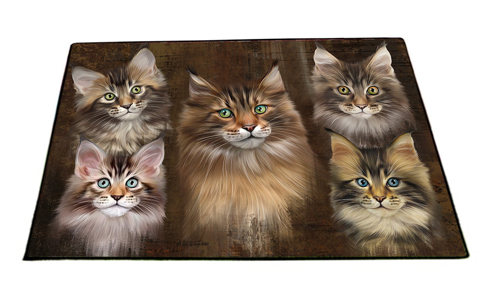 Rustic 5 Maine Coon Cat Floormat FLMS54451