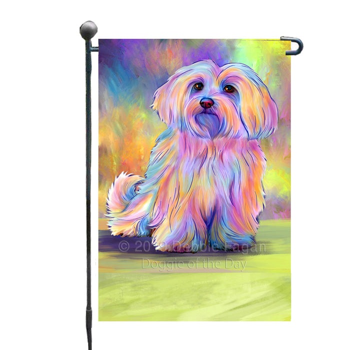 Personalized Paradise Wave Maltese Dog Custom Garden Flags GFLG-DOTD-A60054