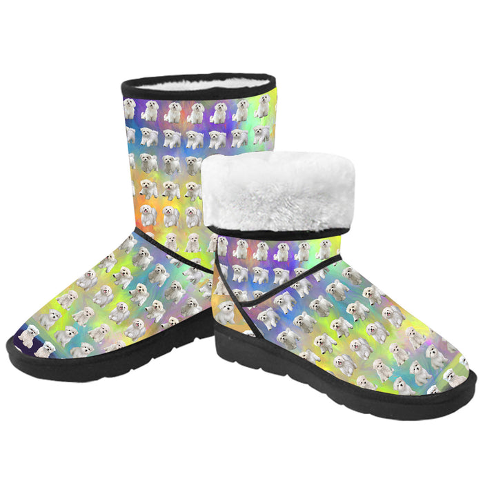 Paradise Wave Maltese Dogs  Kid's Snow Boots