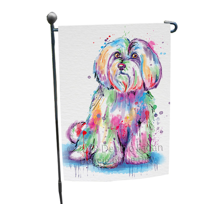 Watercolor Maltese Dog Garden Flag GFLG65170