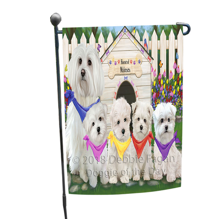 Spring Dog House Malteses Dog Garden Flag GFLG49740