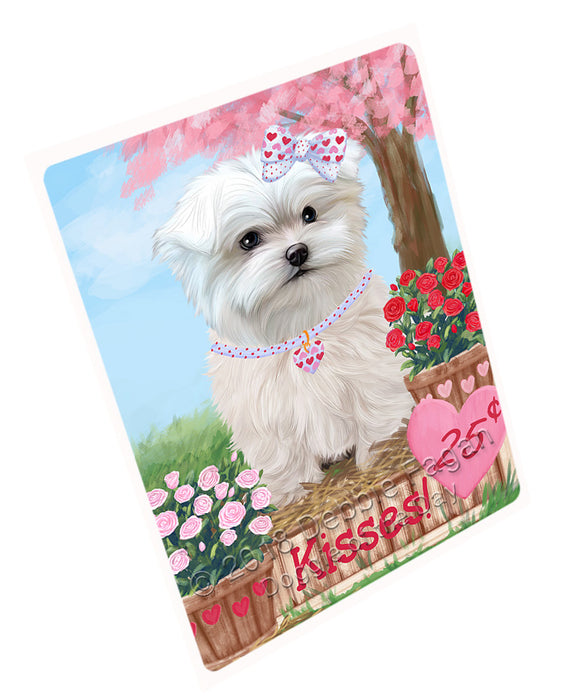 Rosie 25 Cent Kisses Maltese Dog Magnet MAG73038 (Small 5.5" x 4.25")