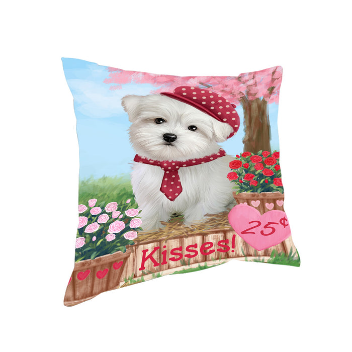 Rosie 25 Cent Kisses Maltese Dog Pillow PIL78164