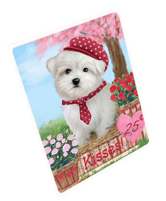 Rosie 25 Cent Kisses Maltese Dog Magnet MAG73041 (Small 5.5" x 4.25")