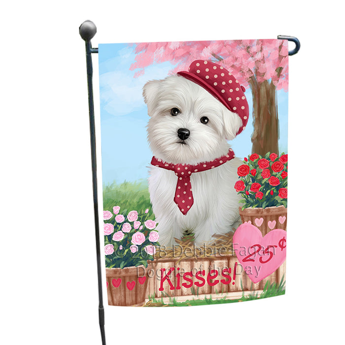 Rosie 25 Cent Kisses Maltese Dog Garden Flag GFLG56516