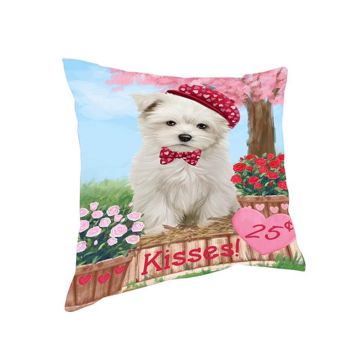 Rosie 25 Cent Kisses Maltese Dog Pillow PIL78168