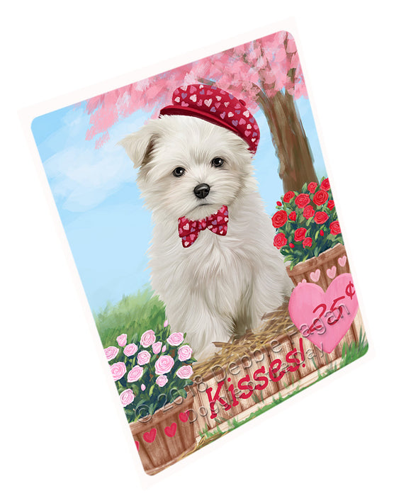 Rosie 25 Cent Kisses Maltese Dog Magnet MAG73044 (Small 5.5" x 4.25")