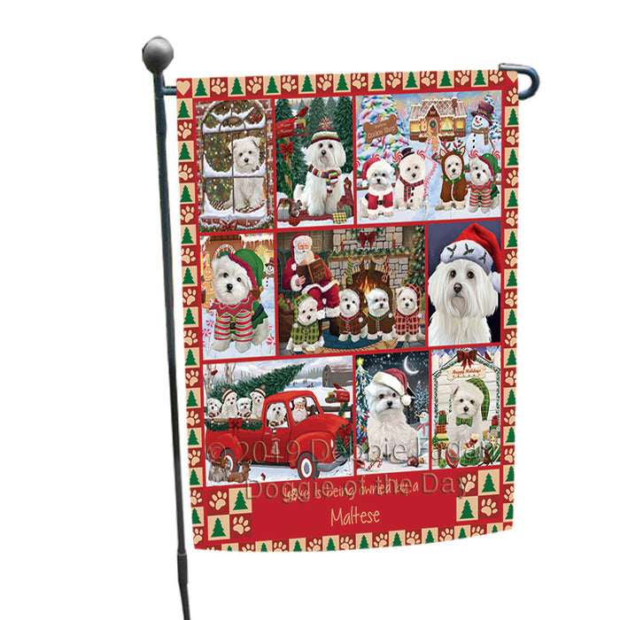 Love is Being Owned Christmas Maltese Dogs Garden Flag GFLG65909