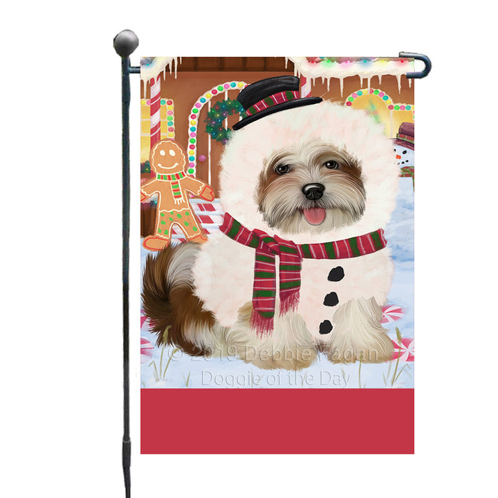 Personalized Gingerbread Candyfest Malti Tzu Dog Custom Garden Flag GFLG64101