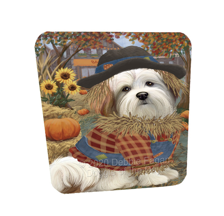 Halloween 'Round Town Malti Tzu Dogs Coasters Set of 4 CSTA57969