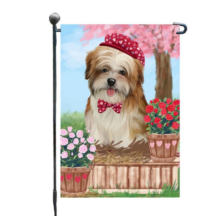 Personalized Rosie 25 Cent Kisses Malti Tzu Dog Custom Garden Flag GFLG64747