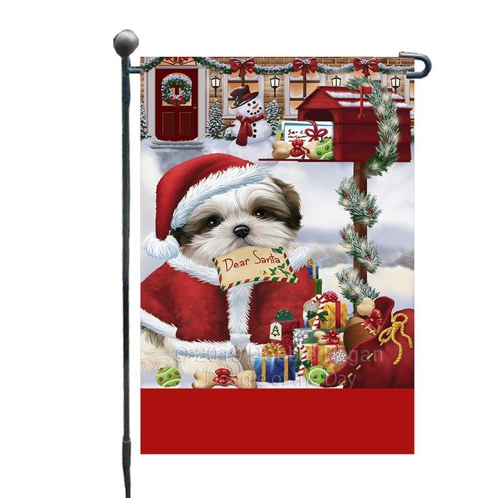 Personalized Happy Holidays Mailbox Malti Tzu Dog Christmas Custom Garden Flags GFLG-DOTD-A59951