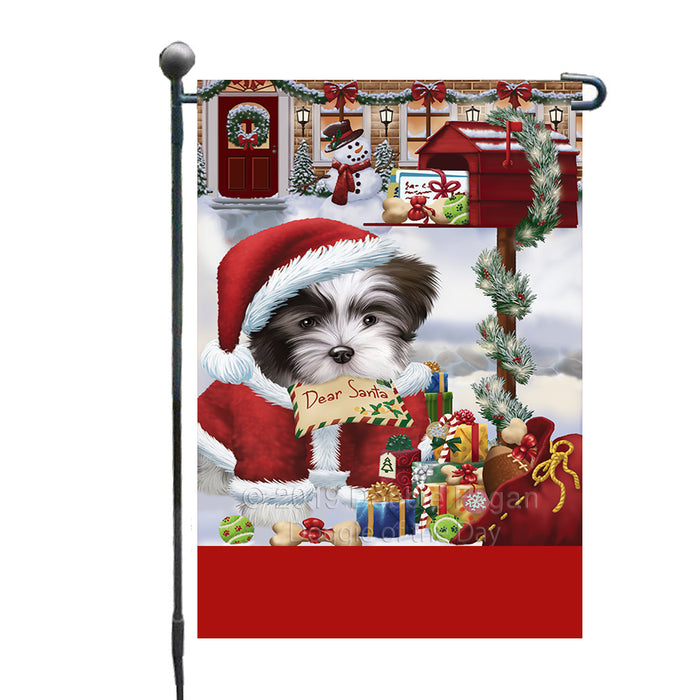 Personalized Happy Holidays Mailbox Malti Tzu Dog Christmas Custom Garden Flags GFLG-DOTD-A59954