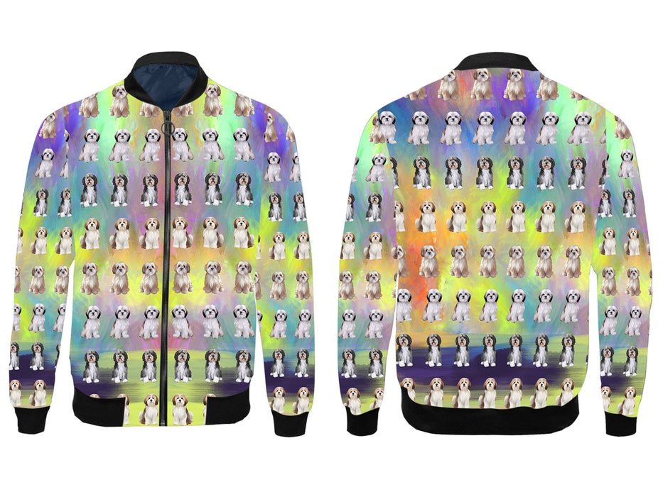 Paradise Wave Malti Tzu Dogs All Over Print Wome's Jacket