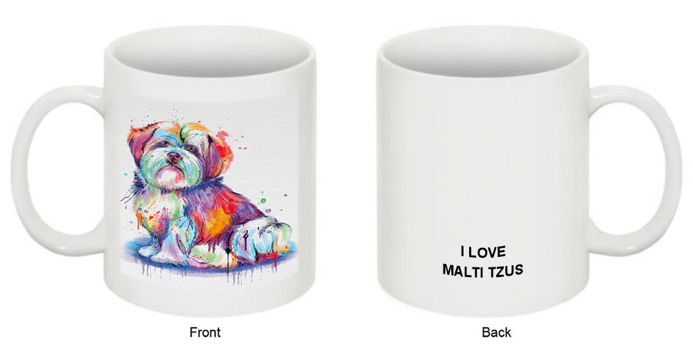 Watercolor Malti Tzu Dog Coffee Mug MUG52490