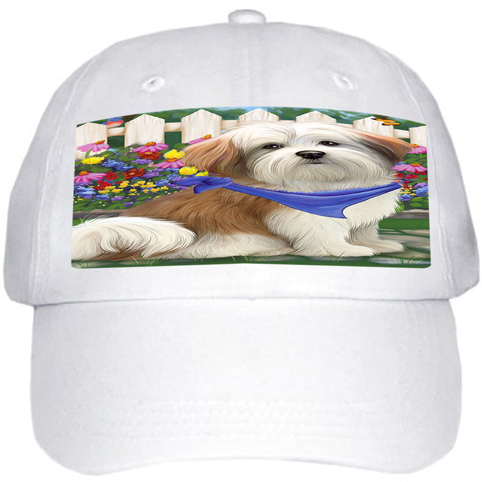 Spring Floral Malti Tzu Dog Ball Hat Cap HAT53472