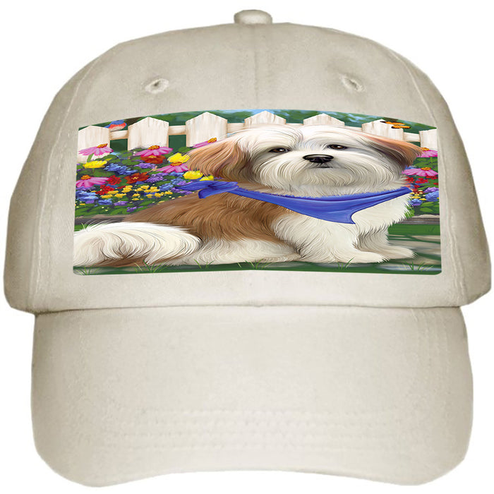 Spring Floral Malti Tzu Dog Ball Hat Cap HAT53472