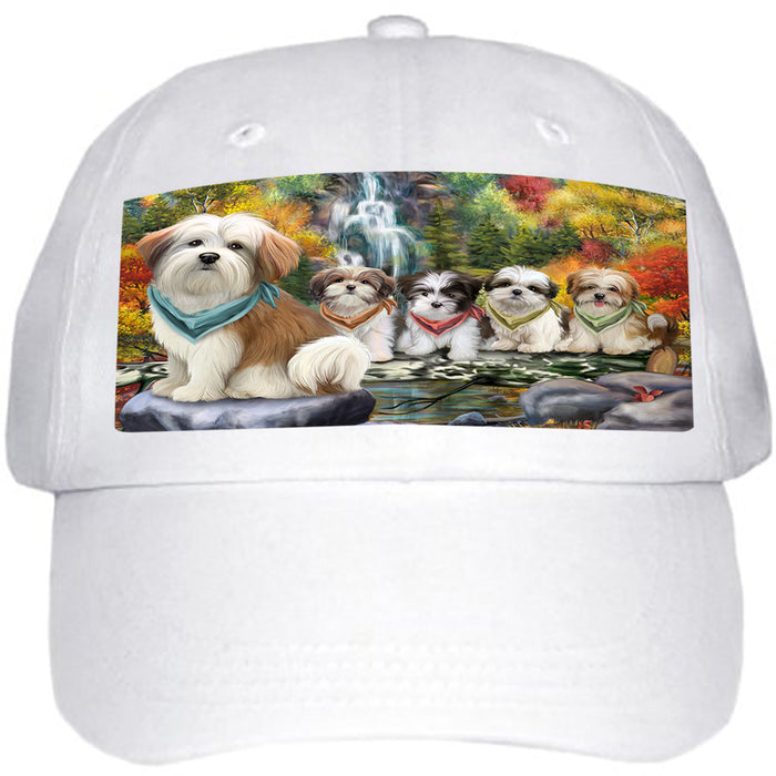 Scenic Waterfall Malti Tzus Dog Ball Hat Cap HAT54264