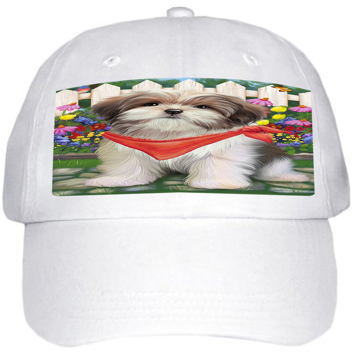 Spring Floral Malti Tzu Dog Ball Hat Cap HAT53481