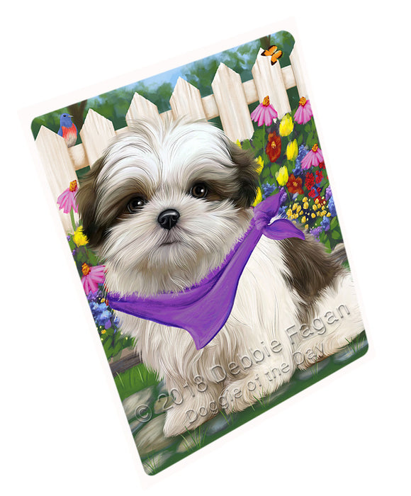 Spring Floral Malti Tzu Dog Magnet Mini (3.5" x 2") MAG53619