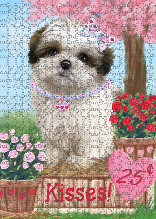 Rosie 25 Cent Kisses Malti Tzu Dog Puzzle with Photo Tin PUZL92084