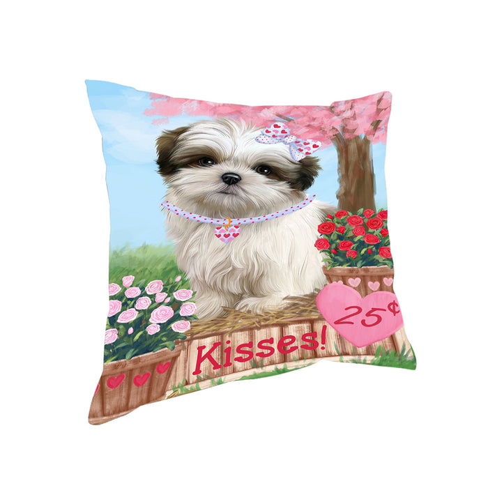 Rosie 25 Cent Kisses Malti Tzu Dog Pillow PIL78172