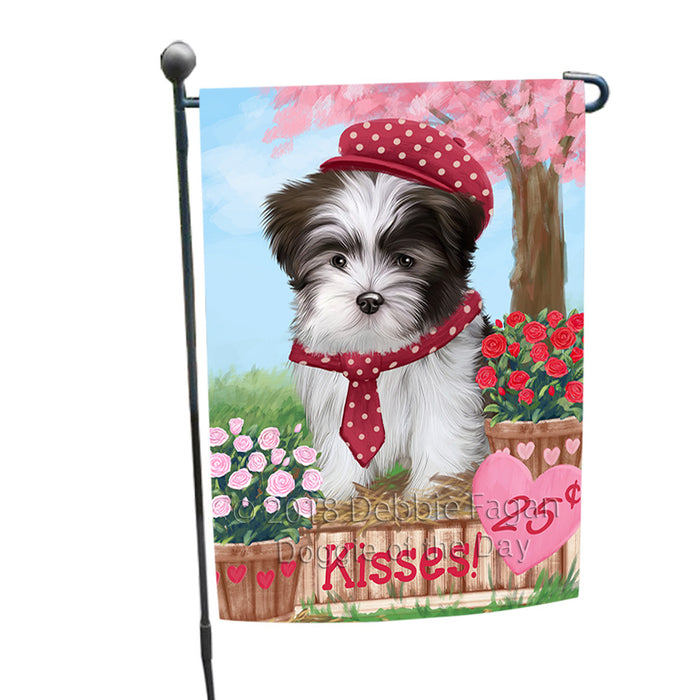 Rosie 25 Cent Kisses Malti Tzu Dog Garden Flag GFLG56519