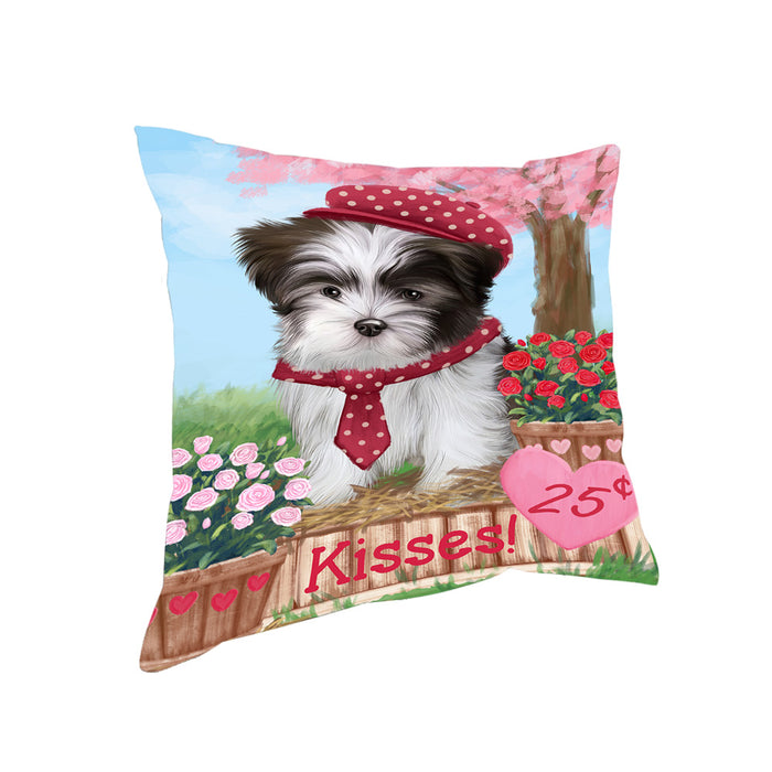 Rosie 25 Cent Kisses Malti Tzu Dog Pillow PIL78176