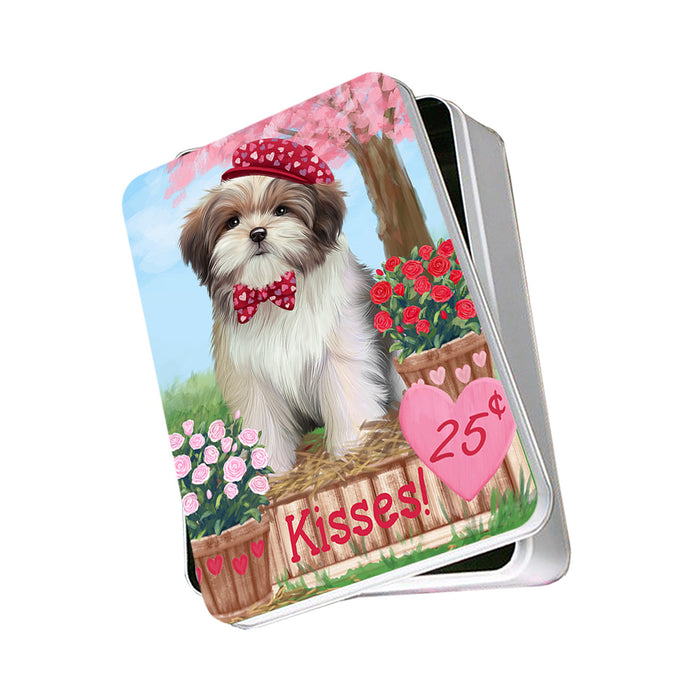 Rosie 25 Cent Kisses Malti Tzu Dog Photo Storage Tin PITN55915