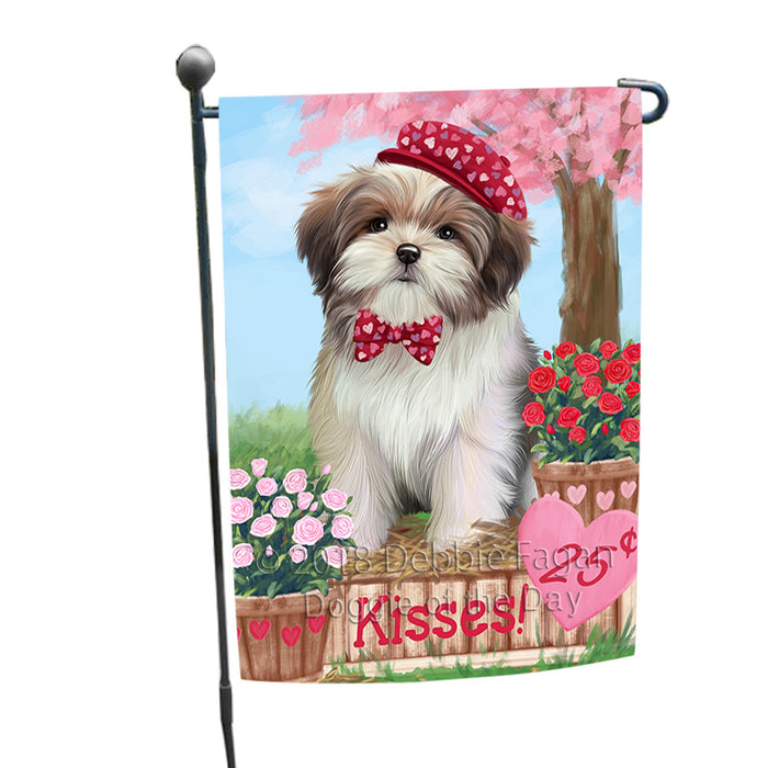 Rosie 25 Cent Kisses Malti Tzu Dog Garden Flag GFLG56520