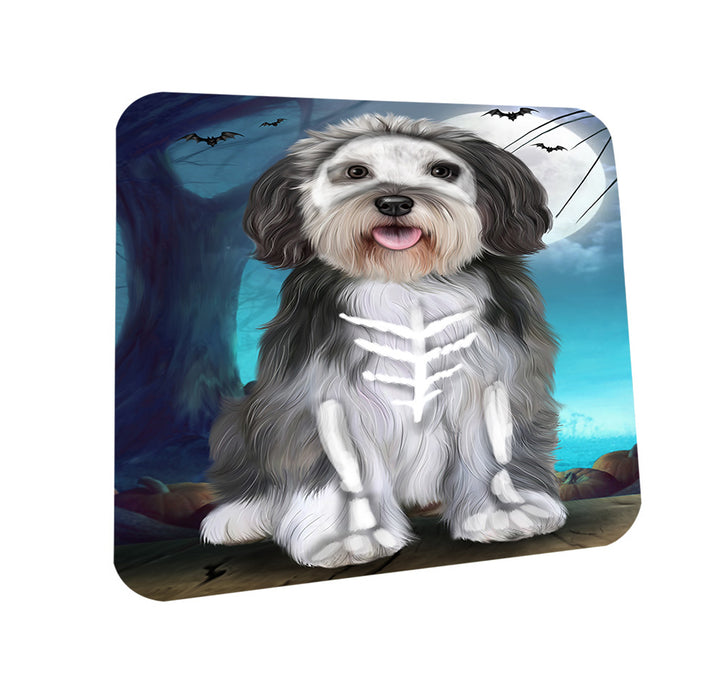 Happy Halloween Trick or Treat Malti Tzu Dog Coasters Set of 4 CST54468