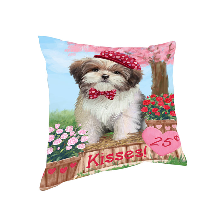 Rosie 25 Cent Kisses Malti Tzu Dog Pillow PIL78180