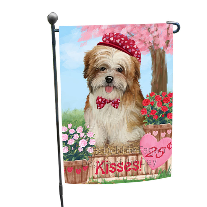 Rosie 25 Cent Kisses Malti Tzu Dog Garden Flag GFLG56521