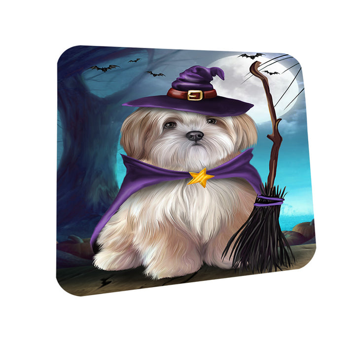 Happy Halloween Trick or Treat Malti Tzu Dog Coasters Set of 4 CST54469