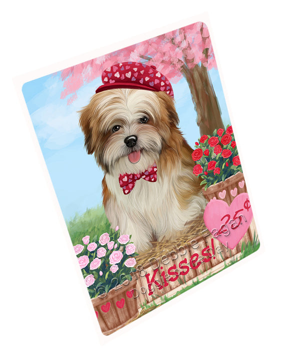 Rosie 25 Cent Kisses Malti Tzu Dog Magnet MAG73056 (Small 5.5" x 4.25")