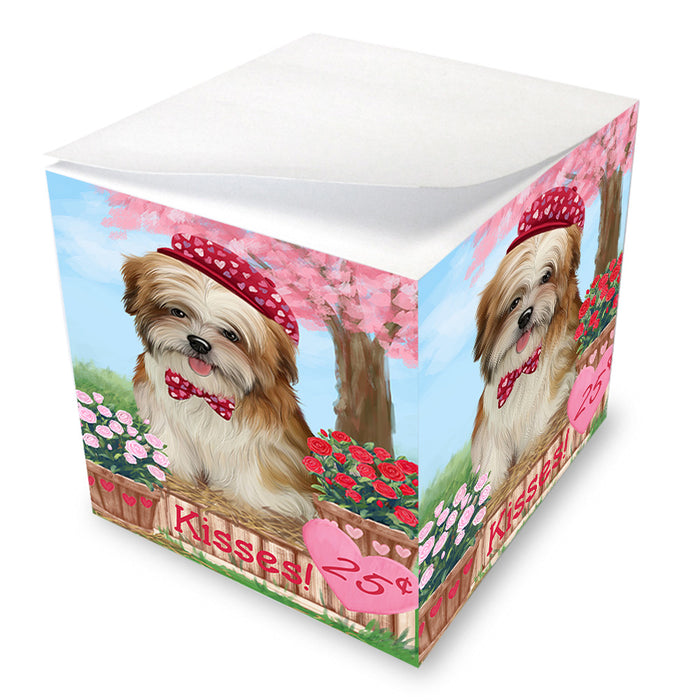 Rosie 25 Cent Kisses Malti Tzu Dog Note Cube NOC54045