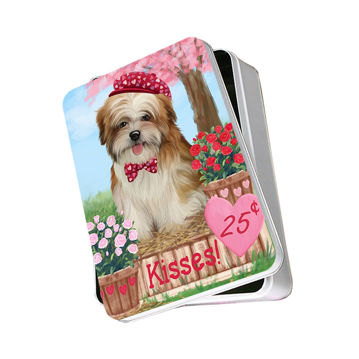 Rosie 25 Cent Kisses Malti Tzu Dog Photo Storage Tin PITN55916