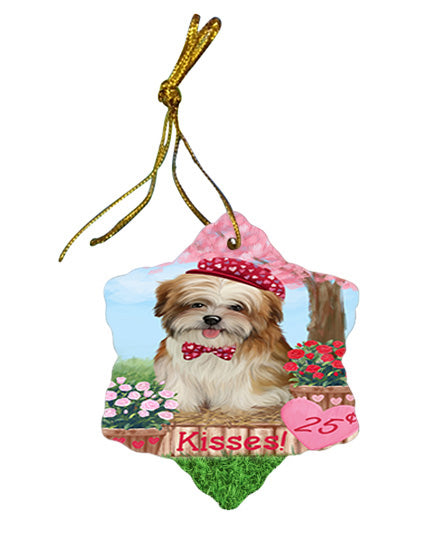 Rosie 25 Cent Kisses Malti Tzu Dog Star Porcelain Ornament SPOR56329