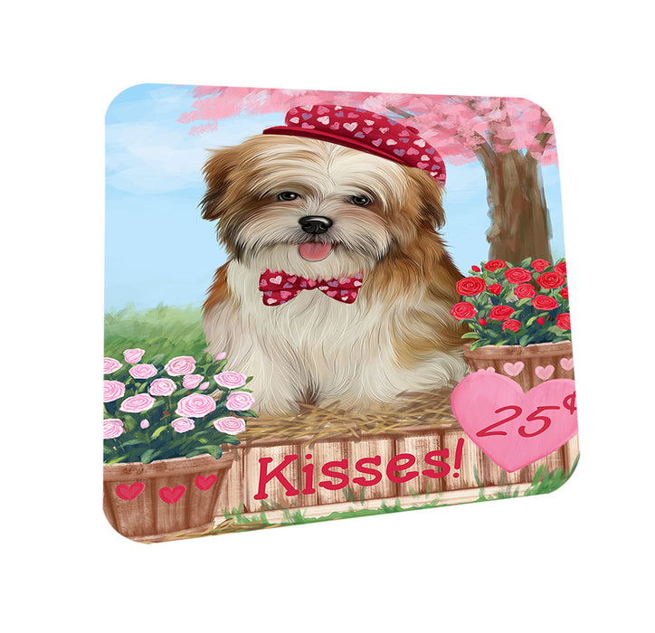 Rosie 25 Cent Kisses Malti Tzu Dog Coasters Set of 4 CST55931