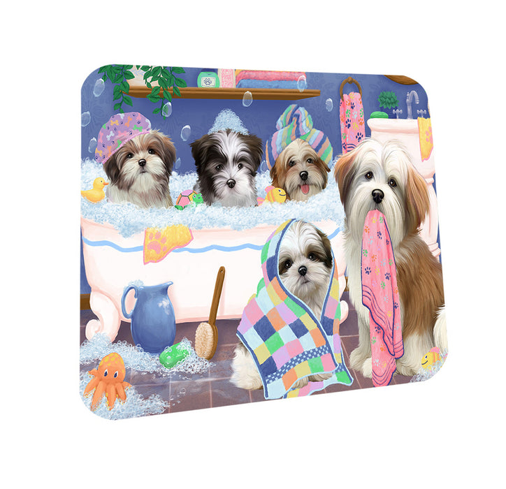 Rub A Dub Dogs In A Tub Malti Tzus Dog Coasters Set of 4 CST56761