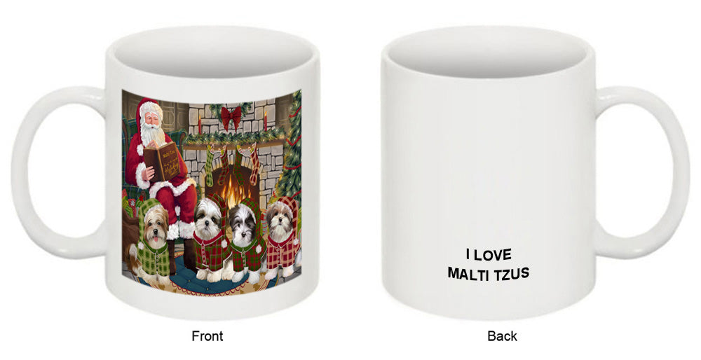 Christmas Cozy Holiday Tails Malti Tzus Dog Coffee Mug MUG50536