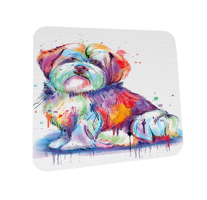 Watercolor Malti Tzu Dog Coasters Set of 4 CST57050