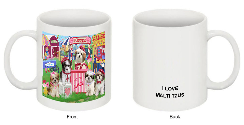 Carnival Kissing Booth Malti Tzus Dog Coffee Mug MUG51306