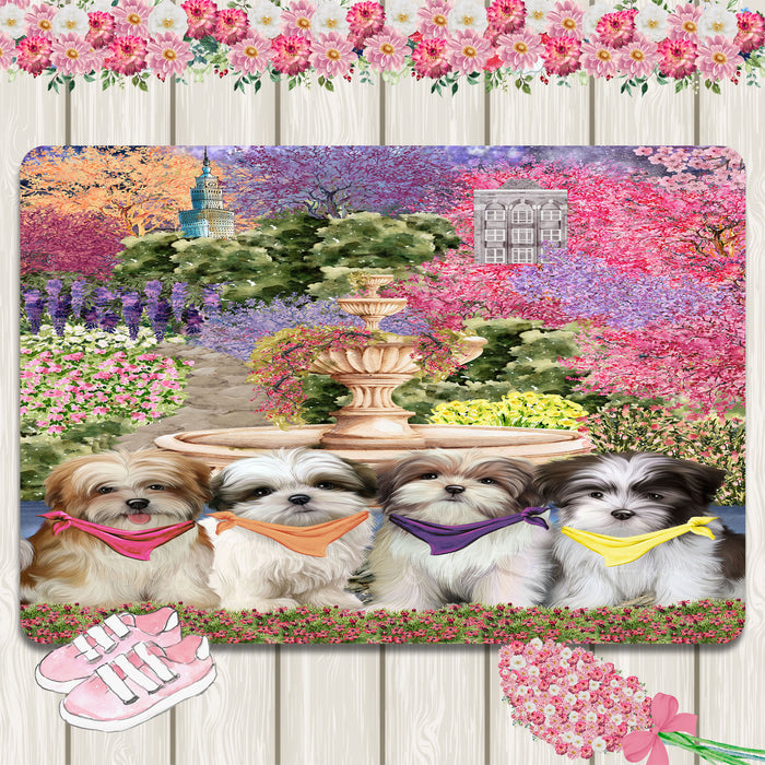 Malti Tzu Area Rug and Runner: Explore a Variety of Designs, Personalized, Custom, Halloween Indoor Floor Carpet Rugs for Home and Living Room, Pet Gift for Dog Lovers