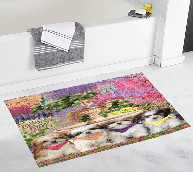 Malti Tzu Anti-Slip Bath Mat, Explore a Variety of Designs, Soft and Absorbent Bathroom Rug Mats, Personalized, Custom, Dog and Pet Lovers Gift