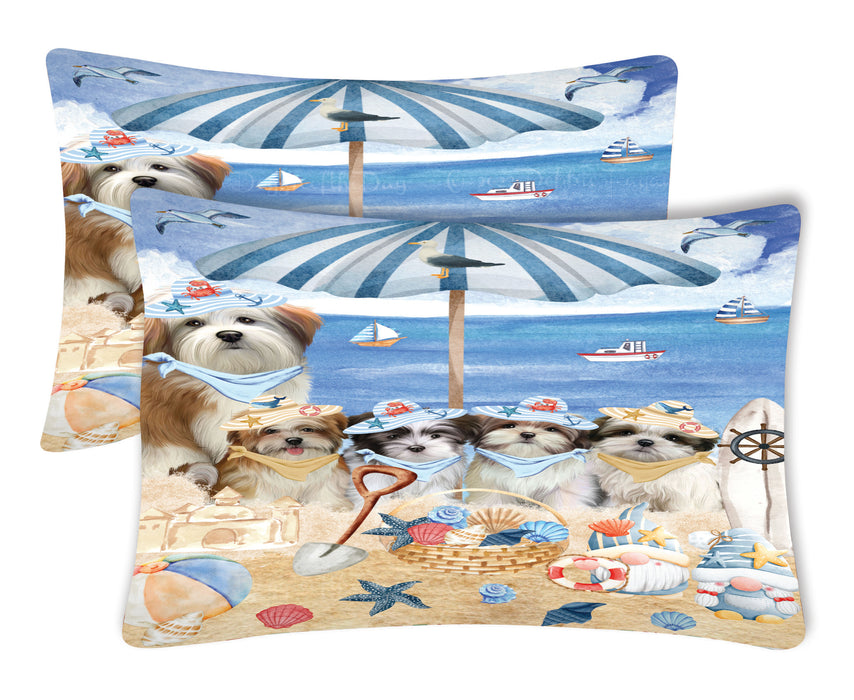 Malti Tzu Pillow Case, Soft and Breathable Pillowcases Set of 2, Explore a Variety of Designs, Personalized, Custom, Gift for Dog Lovers