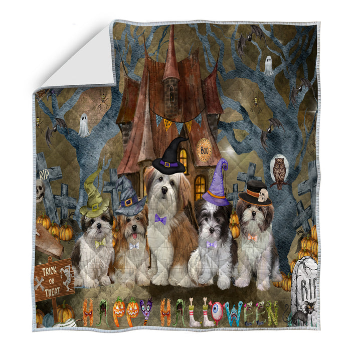 Malti Tzu Quilt: Explore a Variety of Designs, Halloween Bedding Coverlet Quilted, Personalized, Custom, Dog Gift for Pet Lovers