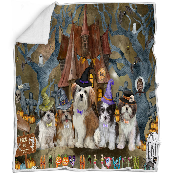 Malti Tzu Blanket: Explore a Variety of Designs, Custom, Personalized Bed Blankets, Cozy Woven, Fleece and Sherpa, Gift for Dog and Pet Lovers