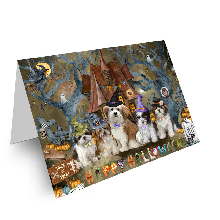 Malti Tzu Greeting Cards & Note Cards: Explore a Variety of Designs, Custom, Personalized, Halloween Invitation Card with Envelopes, Gifts for Dog Lovers
