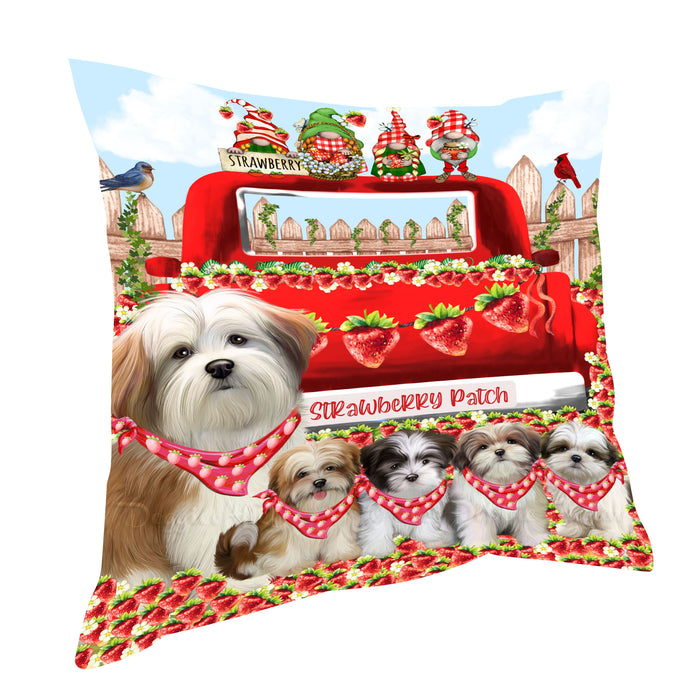 Malti Tzu Throw Pillow: Explore a Variety of Designs, Cushion Pillows for Sofa Couch Bed, Personalized, Custom, Dog Lover's Gifts